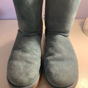 blue ugg boots with bows